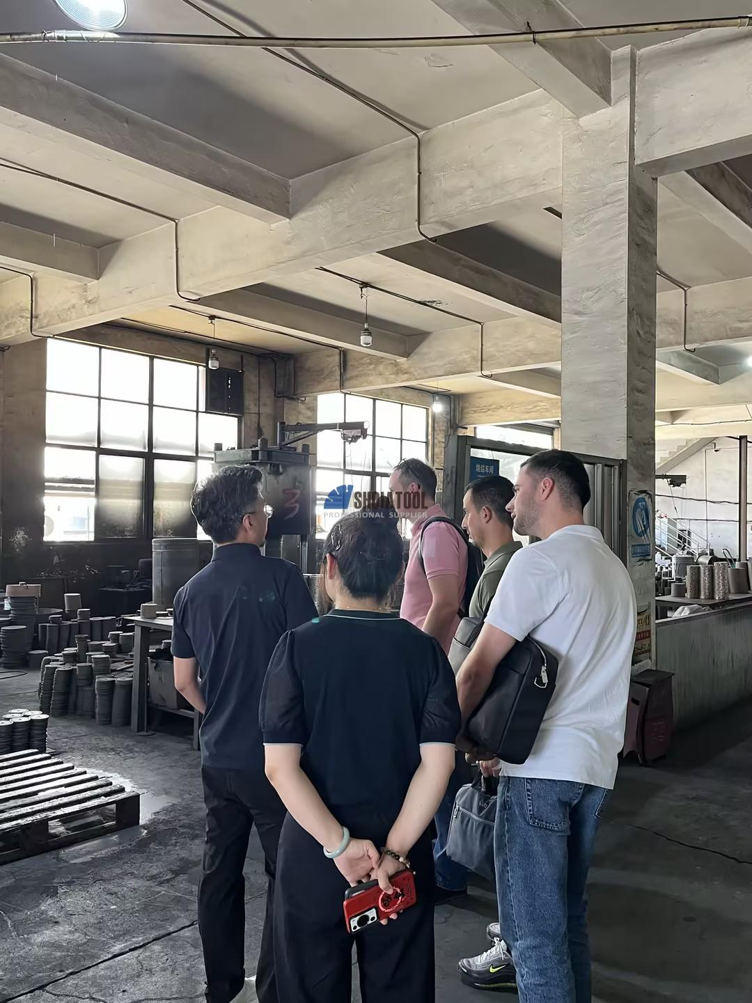French Customers Visit Saw Blade Factory
