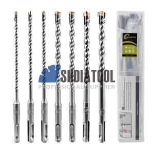 5/6/8/10/12mm*210mm SDS Plus Tungsten Carbide Cross Head Tip Electric Hammer Drill Bit Drilling Bit for Masonry Concrete Stone