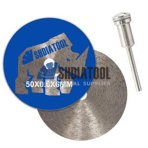 2in/50mm Ultra-thin Mini Diamond Saw Blade Diamond Cutting Disc Cutting Disk with Round Shank for Porcelain Tile Precise Cutting