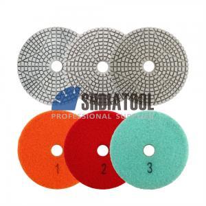 4 Inch 3-step Dry or Wet Flexible Diamond Polishing Pad for Stone Quartz Granite Marble Diamond Buff Pads Polishing Disc 4 Inch 3-step Dry or Wet Flexible Diamond Polishing Pad for Stone Quartz Granite Marble Diamond Buff Pads Polishing Disc