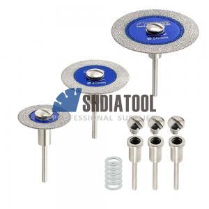30/40/50mm Diamond Mini Glass Saw Blade for DIY Engraving Carving Cutting Disc Disk with Removable 3mm Shank for Jade Crystal