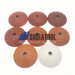 Diameter 4 Inch Bowl Shaped Wet Diamond Polishing Pads 