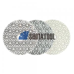 Diameter 4 Inch 3 Steps Wet or Dry Diamond Polishing Pads Sanding Disc for Marble Granite Quartz (2 styles) Diameter 4 Inch 3 Steps Wet or Dry Diamond Polishing Pads Sanding Disc for Marble Granite Quartz (2 styles)
