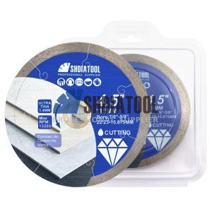 4/4.5/5in Circular Fish Hook J Slot Continue Rim Diamond Saw Blade Tile Cutter Wet Cutting Grinding Disc for Porcelain Marble