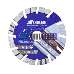 5in/125mm Diamond V Groove Wall Brick Cutting Disc Circular Saw Blade Abrasive Disc for Granite Marble Concrete Masonry Quartz