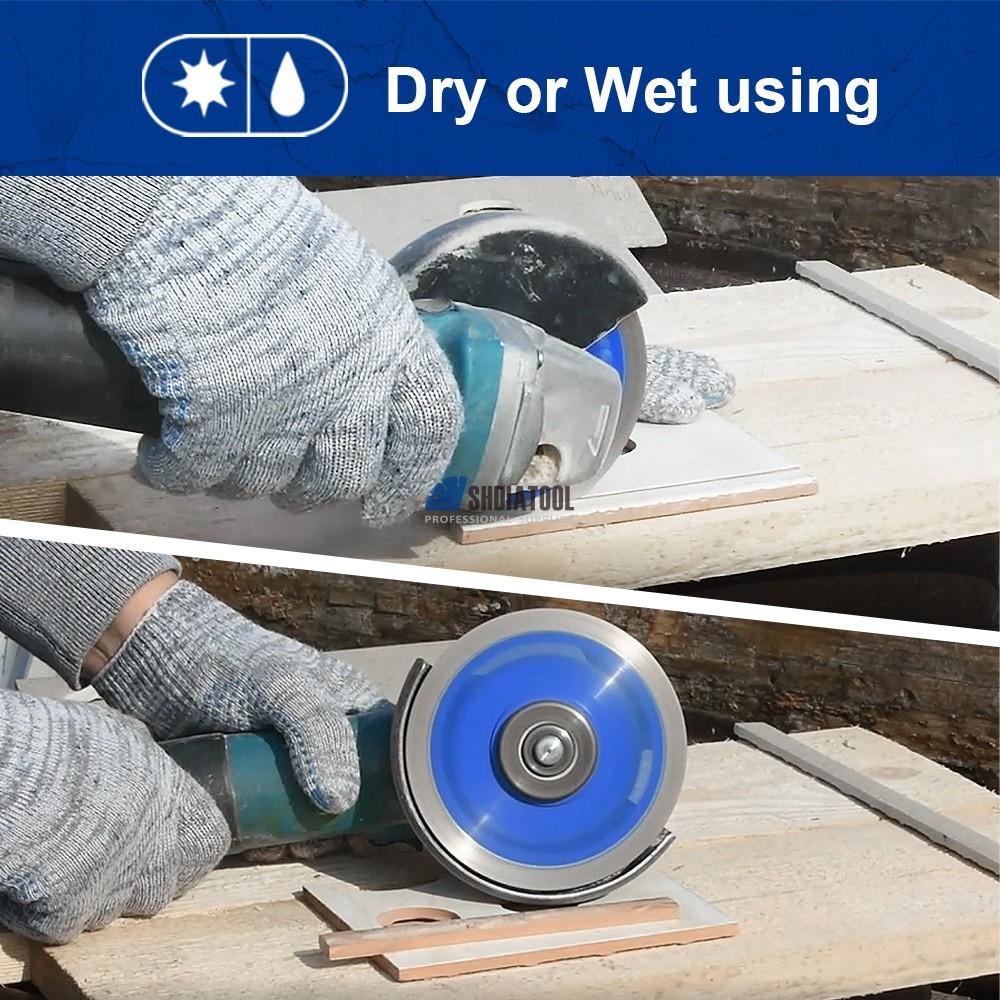 75-125MM Hot Pressed Turbo Diamond Reinforced Saw Blade Dry/Wet Diamond Cutting Disk Cutting Blade for Tile Marble Granite