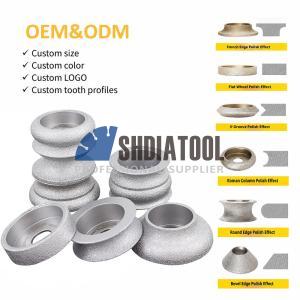 75mmx10/15/20/25/30MM Vacuum Brazed Diamond Edge Hand Profile Grinding Wheel Abrasive Tools on Marble Granite Quartz Ceramic