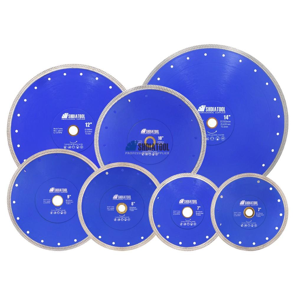 8-14inch Ultra-thin X Mesh Diamond Saw Blade Cutting Disc Disk Cutting Off Wheel for Porcelain Tile Marble Granite
