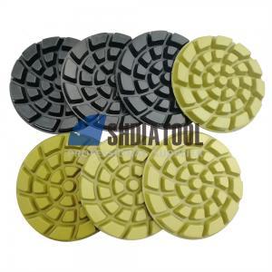 9mm Thickened 4in/100mm Concrete Floor Diamond Polishing Pad Hard Resin Abrasive Polishing Disc Grinding Disc for Floor Polisher