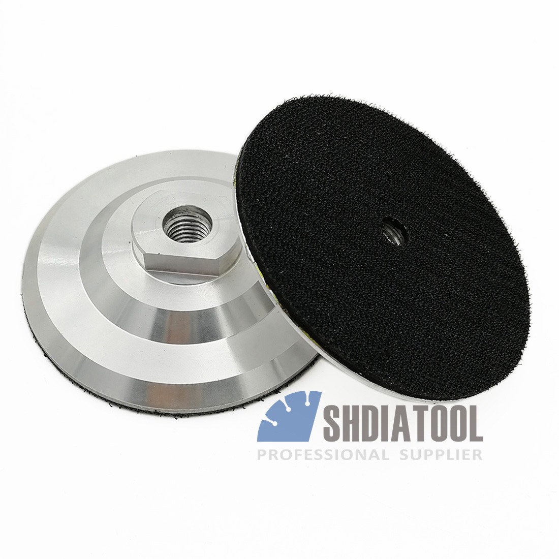 Aluminum base for diamond polishing pads 