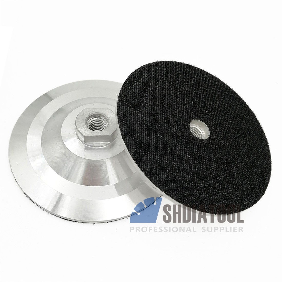 Aluminum base for diamond polishing pads 