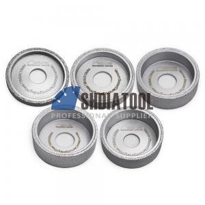 3inch/75mm Vacuum Brazed Marble Granite Stone Quartz Tile Diamond Abrasive Grinding Profile Wheel for Angle Grinder