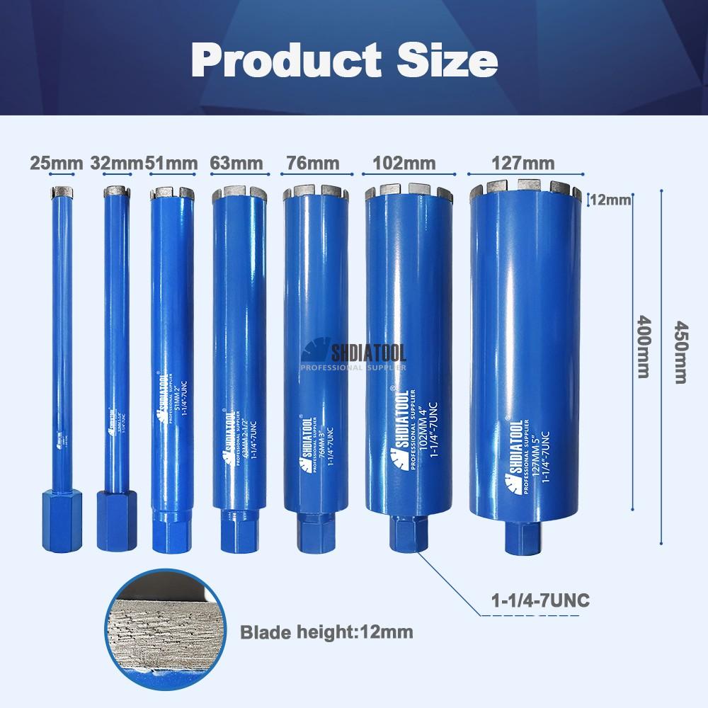 Laser Welded Wet Drilling 1-1/4