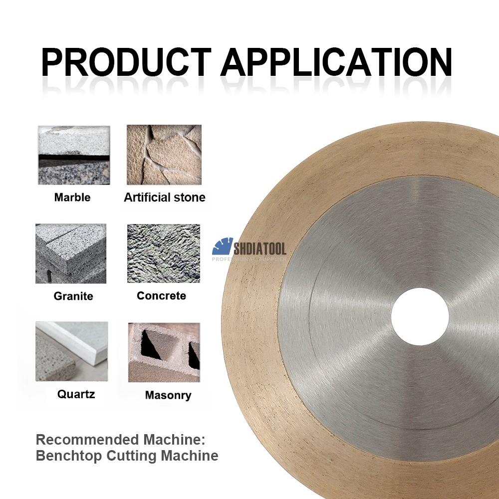 7'' Hot-pressed Double-sided Continue Rim Diamond Saw Blade Cutting Wheel disc disk for Ceramic Tile Marble
