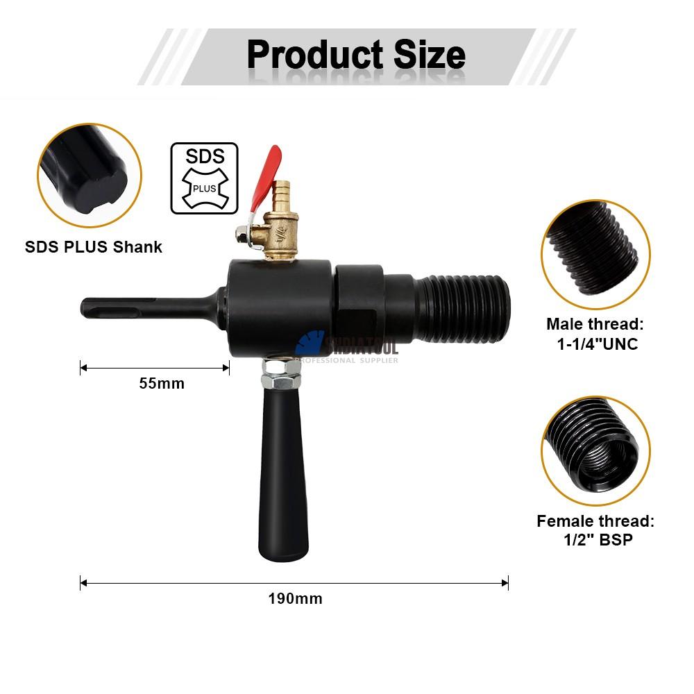 Conversion head for SDS-MAX Water Drilling Machine Conversion Head Electric Hammer Drilling Water Adding Device