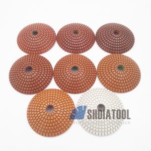 Diameter 4 Inch Bowl Shaped Wet Diamond Polishing Pads 