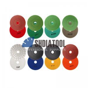 4IN/100mm Grade a Resin Bond Flexible Wet Diamond Polishing Pad Sanding Disc Abrasive Pads for Stone Granite Marble Quartz
