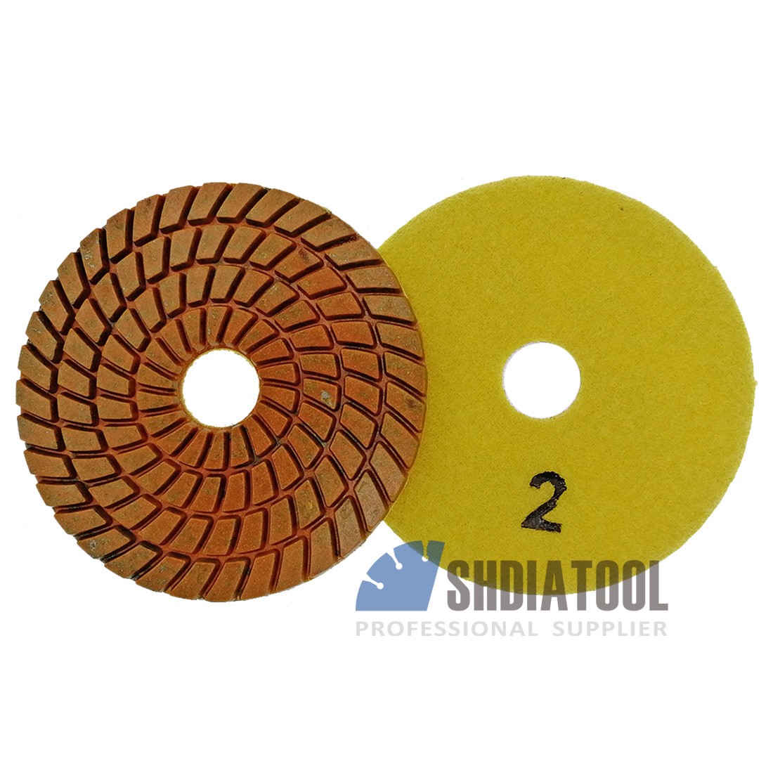 Five Step Diamond Wet Polishing Pads Diameter 4 Inch 