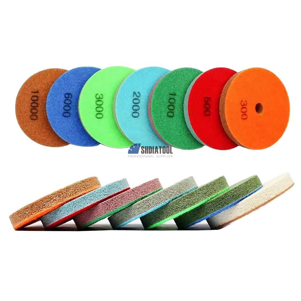 Sponge Diamond Polishing Pads Diameter 4 Inch