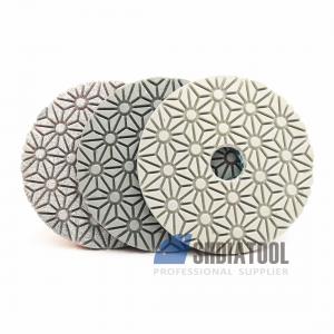 Three Steps Wet or Dry Diamond Polishing Pads Diameter 4 Inch (2 styles)