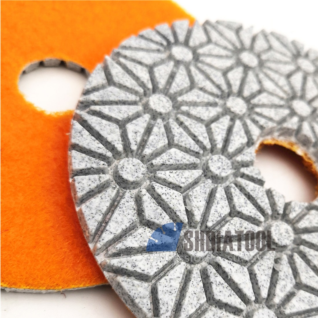 Three Steps Wet or Dry Diamond Polishing Pads Diameter 4 Inch (2 styles)