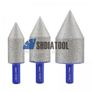 Dia20/25/35mm Vacuum Brazed Diamond Beveling Chamfer Bit Hole Trimming Diamond Milling Bits with Hex Shank