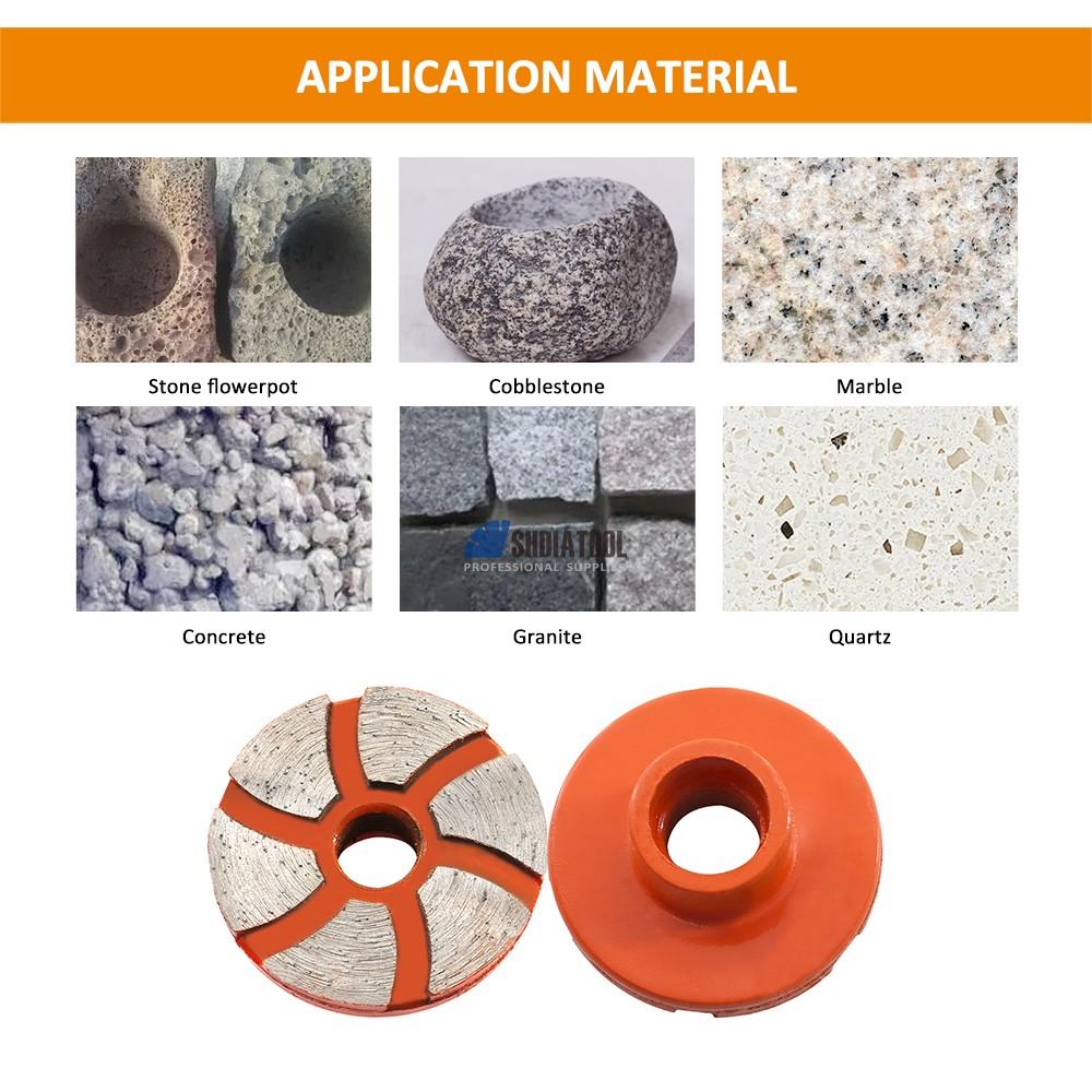 35/48/58mm Diamond Concrete Floor Grinding Disc for Grinding Wheel Grinder Diamond Chamfer Cleaning Bottom