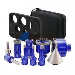 6+8+10+25+35+50+65MM 5/8''-11 Thread Diamond Core Drill Bit Chamfer Bit Milling Finger Bit With Hex Shank Adapter Oxford Set 6+8+10+25+35+50+65MM 5/8''-11 Thread Diamond Core Drill Bit Chamfer Bit Milling Finger Bit With Hex Shank Adapter Oxford Set