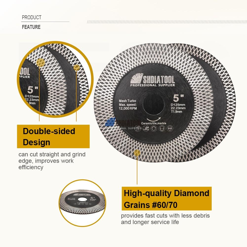 6-100MM Diamond Core Drill Bit Saw Blade Set Steel Hole Saw Kit Marble Drill Bit For Masonry Granite Marble Angle Grinder Use