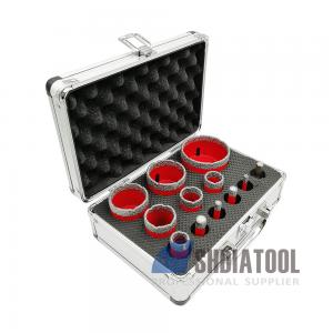 Diamond Core Drill Bits Kit with M14 Thread for Porcelain Tile Ceramic Marble Brick