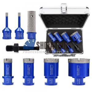 8PCS 5/8''-11 Brocas Diamond Core Drill Bits Set Hole Saw Hole Cutter Kit Tile Cutter With SDS Adapter for Marble Masonry 8PCS 5/8''-11 Brocas Diamond Core Drill Bits Set Hole Saw Hole Cutter Kit Tile Cutter With SDS Adapter for Marble Masonry