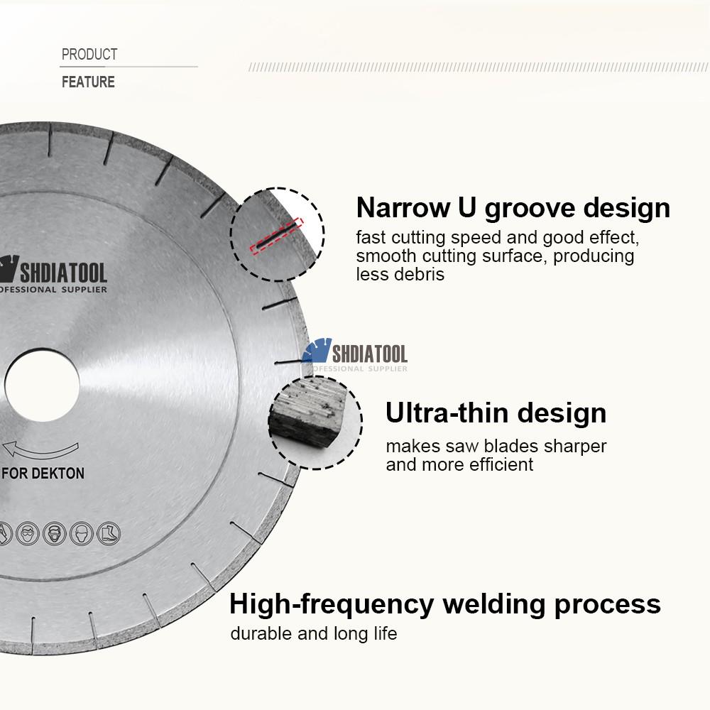 Diameter 14'' 350mm Sintered Diamond Cutting Wheel Segmented Saw blade Circular Cutting Disc For Dekton