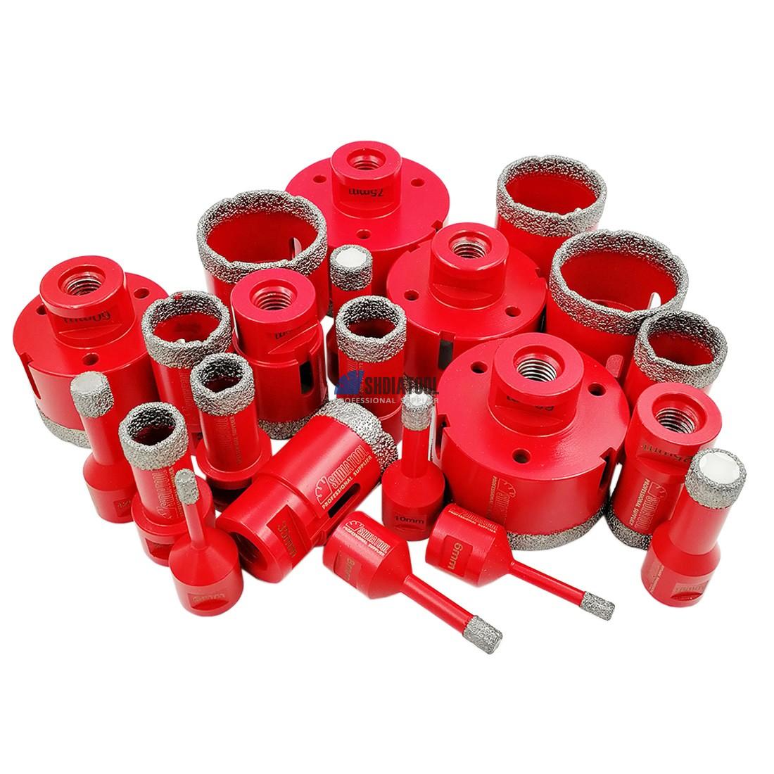 M14 Dia 6-115MM Vacuum Brazed Diamond Drill Core Bit Hole Saw Drilling Bit for Granite Marble Porcelain Tile Stone
