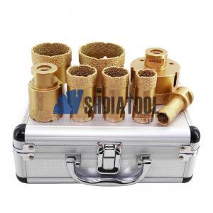 20+25+32+35+40+50+60+68mm Diamond Drill Core Bit Set Diamond Hole Saw Set Tile Cutter Kit for Angle Grinder on Marble Granite