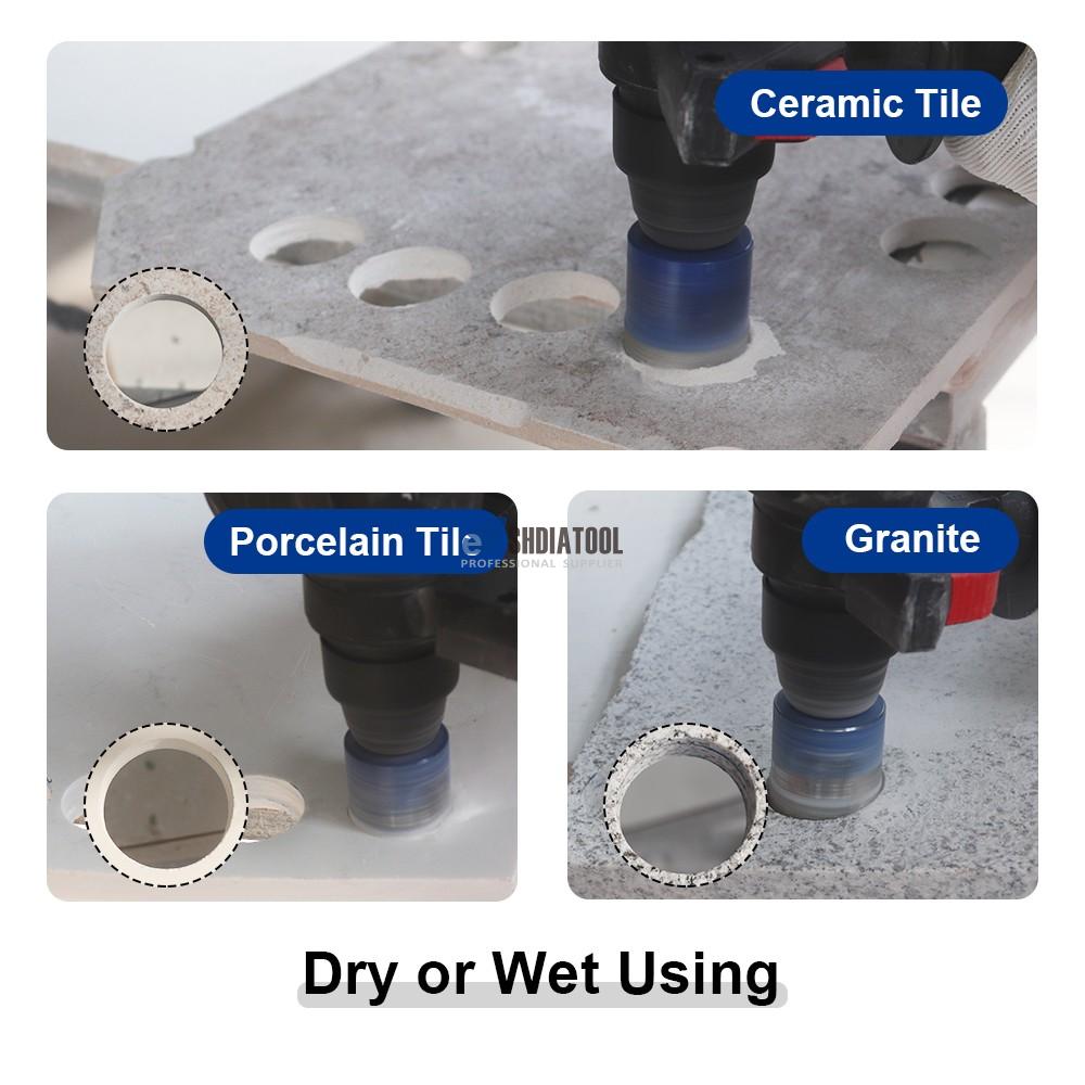 Vacuum brazed Dia 35MM Diamond Drilling Core Bits Hole Saw Cutting Finger Bit with SDS PLUS Shank