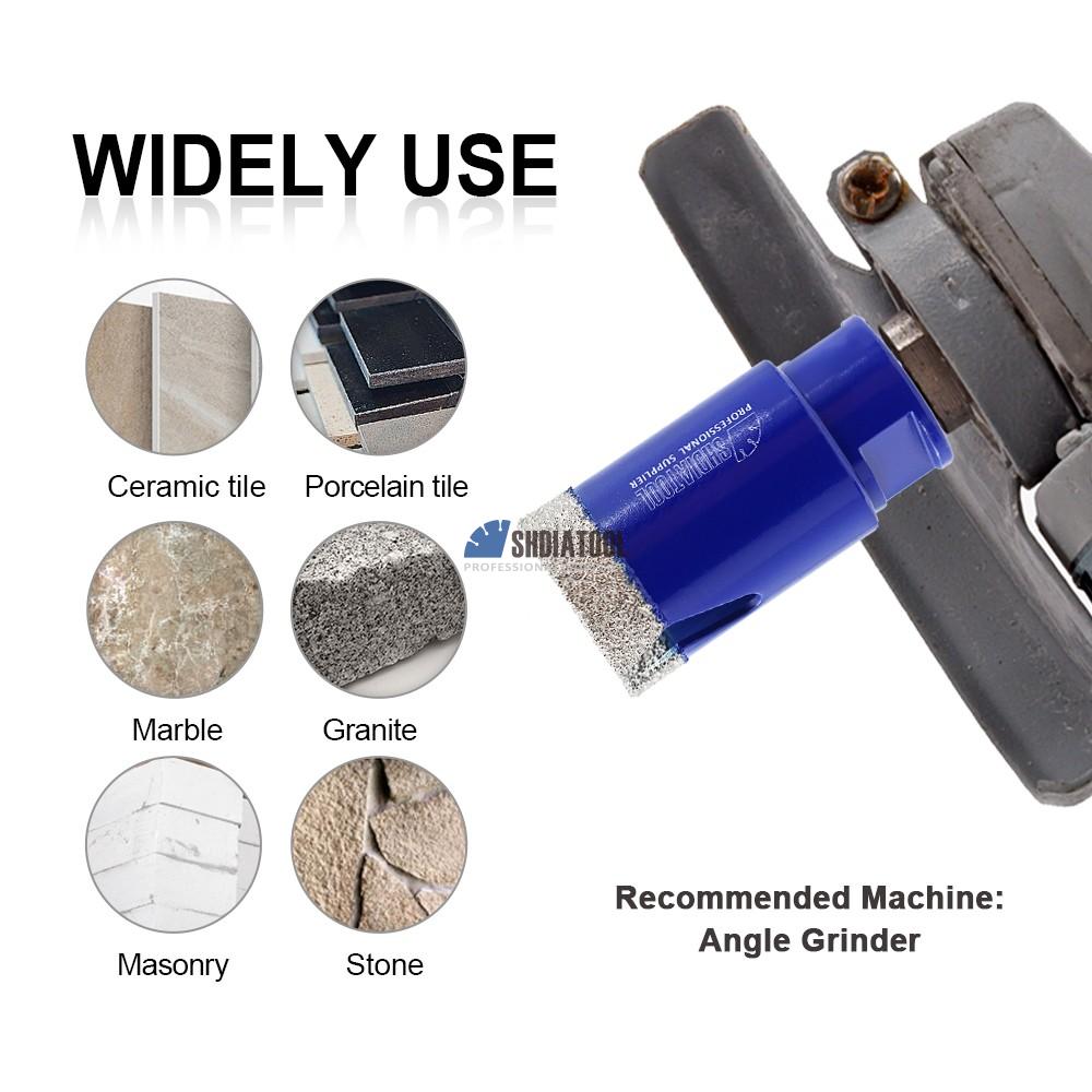 Vacuum brazed Dia 20-75MM Diamond Drilling Core Bits Hole Saw Cutting Finger Bit with Hexagon Shank 5/8