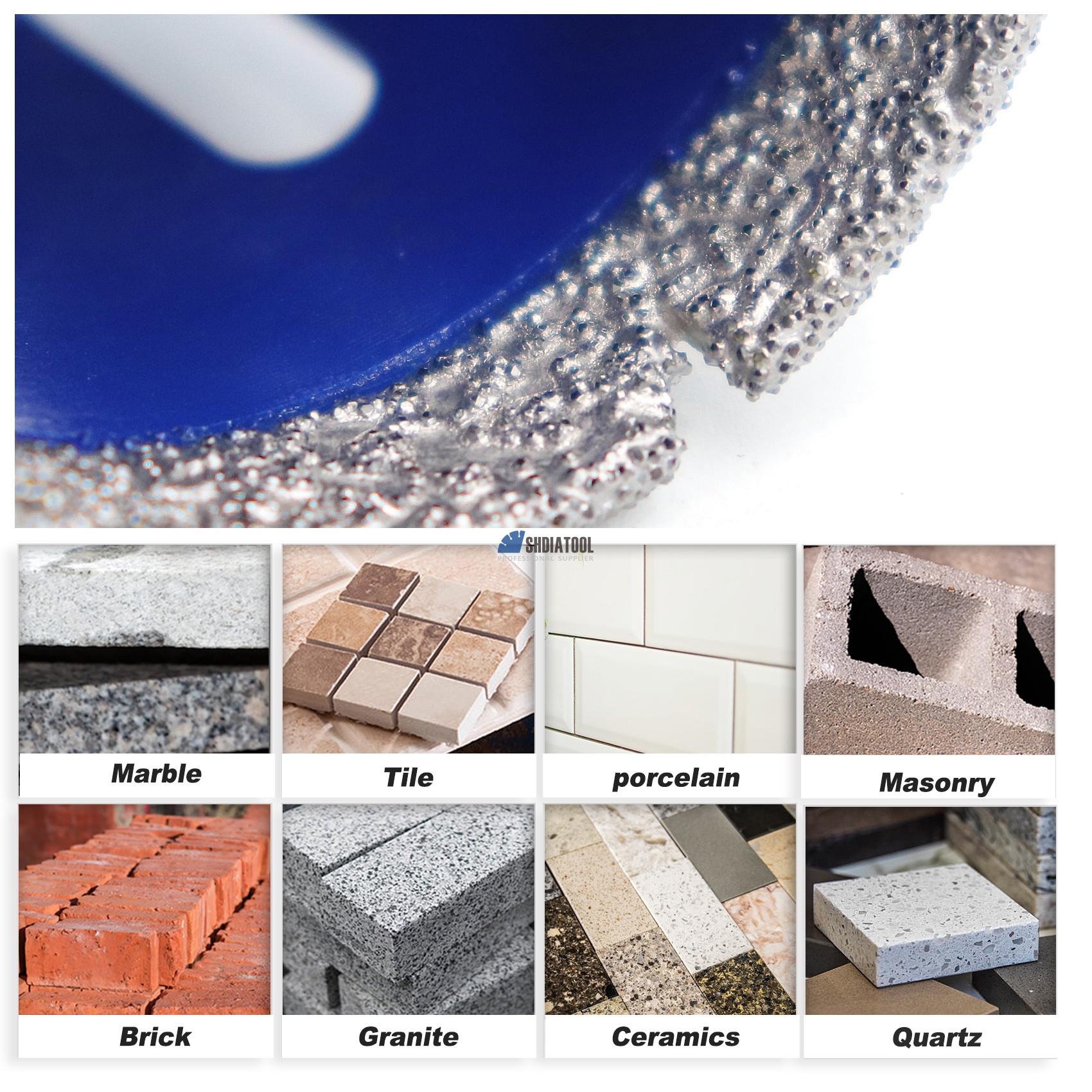 5/8''-11 Thread Vacuum Brazed Diamond Cutting Bit Diamond Drilling Core Bits Hole Saw Hole Cutter for Marble Granite