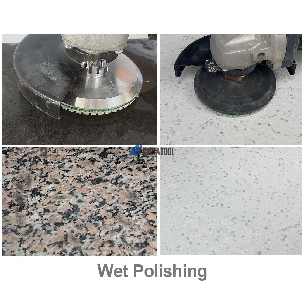 4inch/100mm A-Class Diamond Flexible Wet Polishing Pad Polishing Disc Sanding Disc for Marble Granite Tile