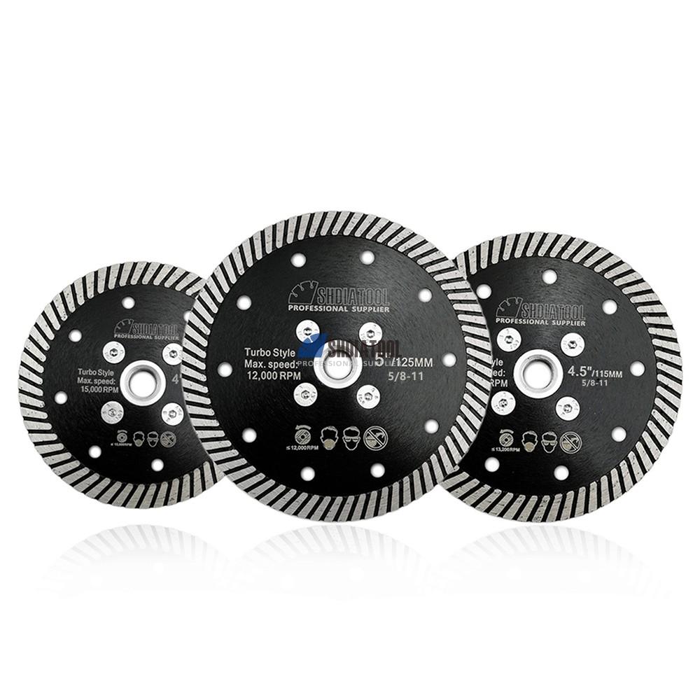 Dia 105/115/125mm 5/8''-11/M14 Flange Diamond Narrow Turbo Cutting Saw Blade Cutting&Grinding Disc