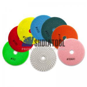 5inch/125mm Grit 50-3000 Wet Use Resin Bond Diamond Polishing Pad Sanding Disc Abrasive Tools for Tile Marble Granite Marble