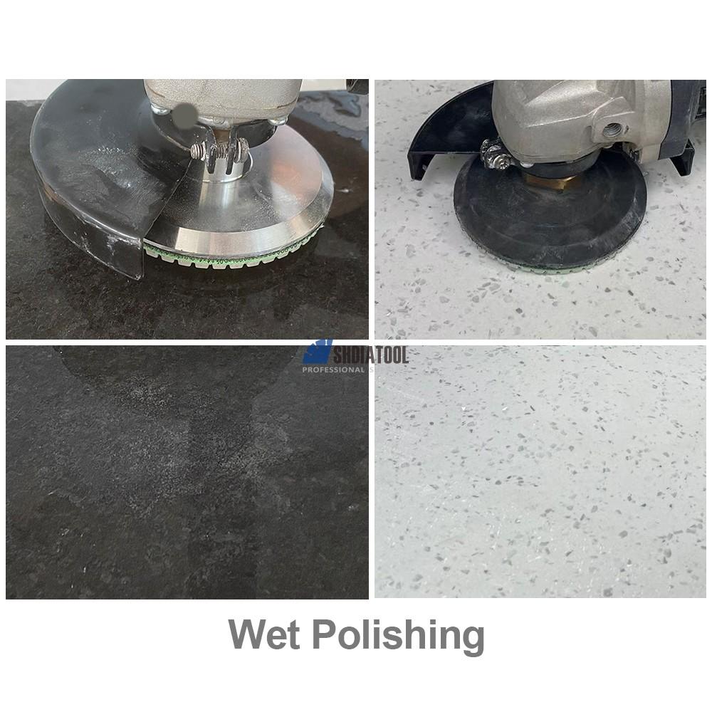 5inch/125mm Grit 50-3000 Wet Use Resin Bond Diamond Polishing Pad Sanding Disc Abrasive Tools for Tile Marble Granite Marble