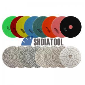 4in/100mm Wet Flexible Diamond Polishing Pads High Efficiency Marble Granite Polishing Pad Sanding Disc