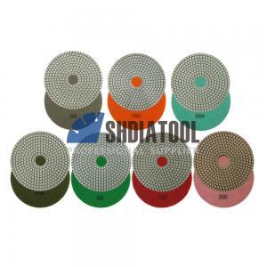 6 Inch Dry Diamond Polishing Pads For Granite Marble Quartz Stone Dry Polishing Flexible Diamond Sanding Pad Polishing Disc