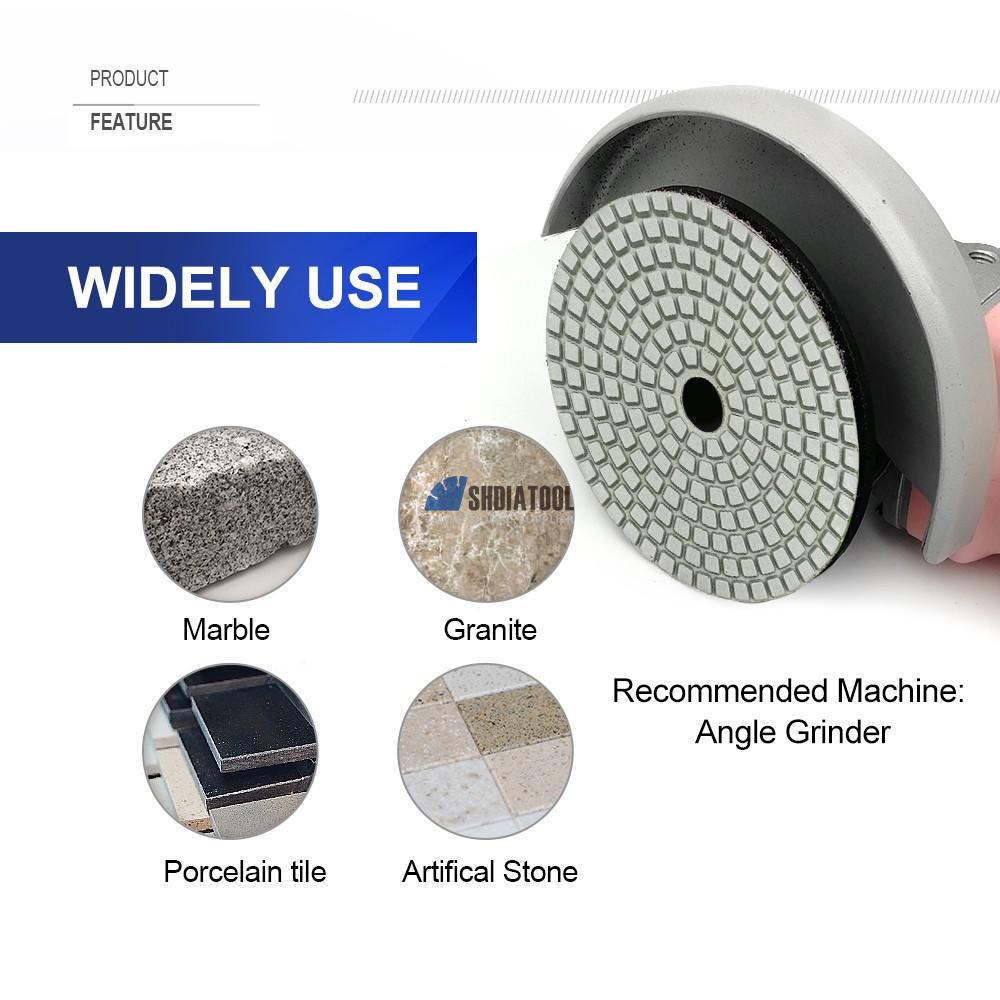4inch Resin Bond Diamond Polishing pads Wet For Granite Marble Stone Concrete Diamond Abrasive Tools Sanding Disc