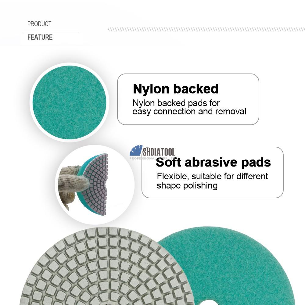 4inch Resin Bond Diamond Polishing pads Wet For Granite Marble Stone Concrete Diamond Abrasive Tools Sanding Disc