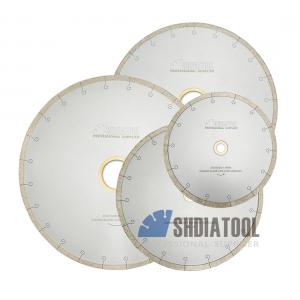 Hot-pressed 8''10''12''14'' Diamond Continuous Rim Granite Saw Blade Marble Cutting&Grinding Disc Cutting Wheel With Hook J Slot