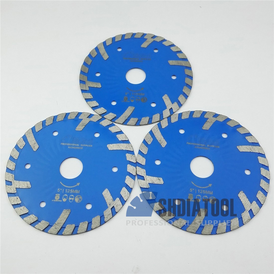 Diamond waved Turbo Blade with deep teeth(3 sizes available)