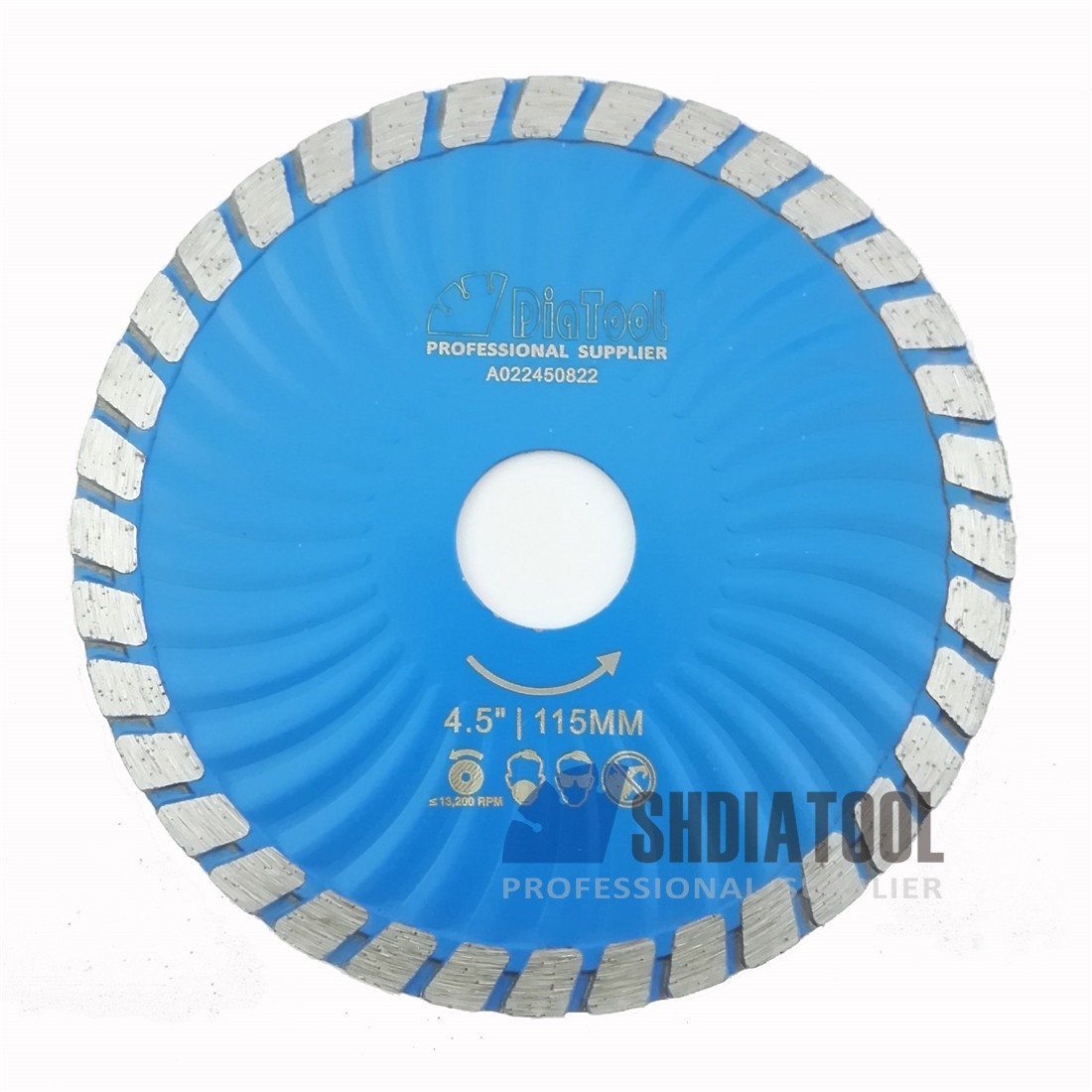 Diamond waved Turbo Blade for stone concrete cutting (2 sizes available)