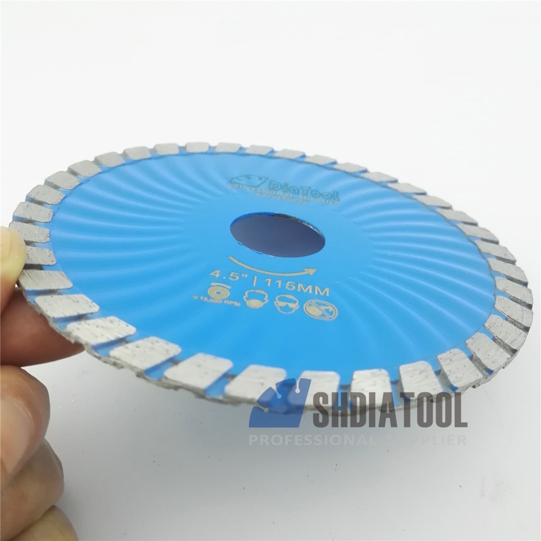 Diamond waved Turbo Blade for stone concrete cutting (2 sizes available)