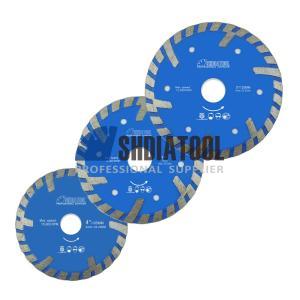 Dia 4''/4.5''/5'' Hot Pressed Diamond Center Waved Turbo Saw Blade Cutting&Grinding Disc With Deep Teeth for Tile Marble Granite